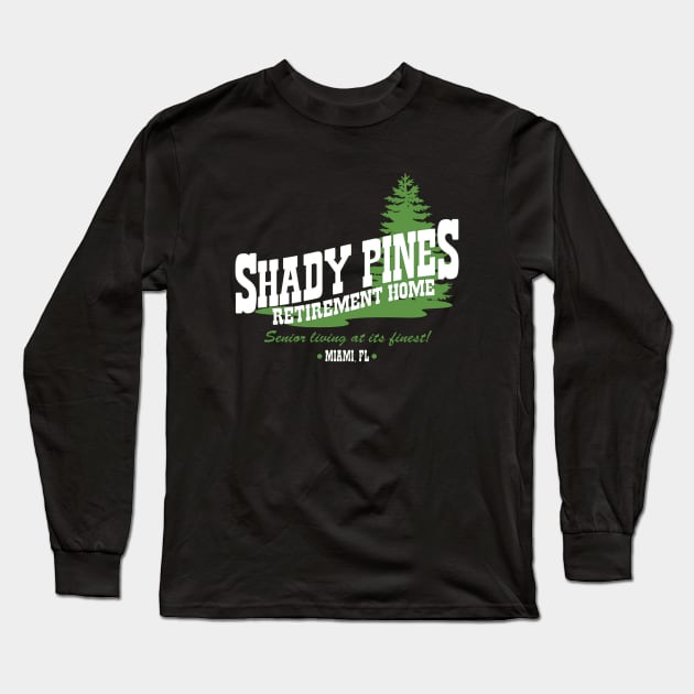 Shady Pines Long Sleeve T-Shirt by DinoAdnan